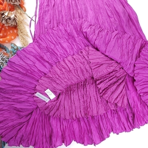 Banana Republic Pink Fuscia Silk Skirt Size Xs - Picture 7 of 11